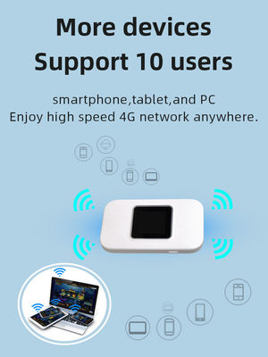 Lightweight Portable 4G Mobile Hotspot With Secure Wifi 150Mbps LTE Upload For Multi Device Connectivity