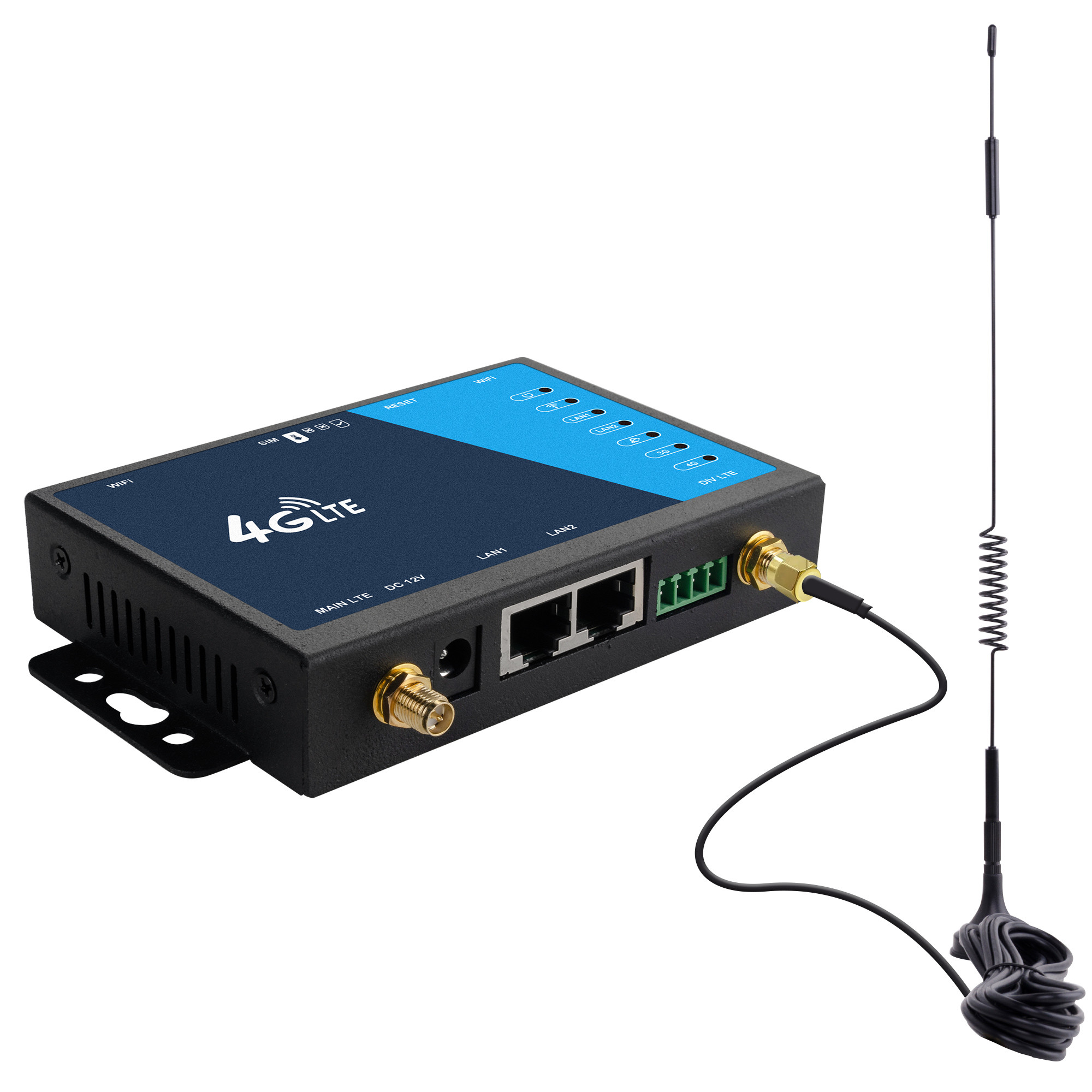 Band Lock Simcard LTE Wireless Industrial 4G wifi Router สำหรับกล้อง ...