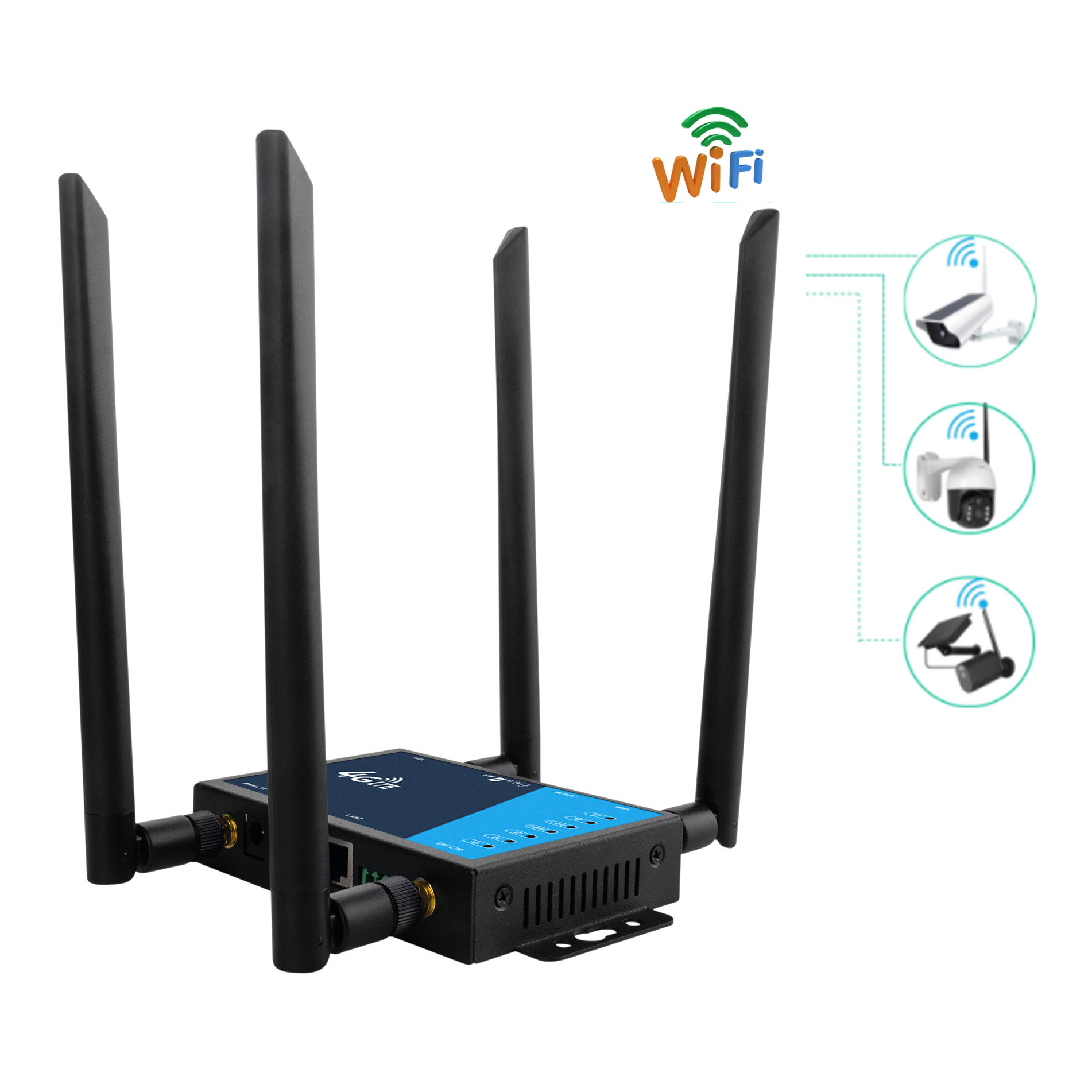 Gsml2 Router อุตสาหกรรม 2.4GHz GSM ซิมการ์ด เราเตอร์ไร้สาย 5V 4G Router สำหรับกล้อง
